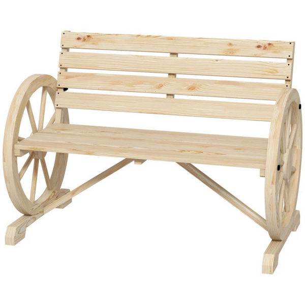 Tuinbank natuur 105x56x79 cm – stijlvol zitje voor balkon of tuin