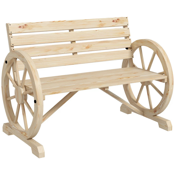 Tuinbank natuur 105x56x79 cm – stijlvol zitje voor balkon of tuin