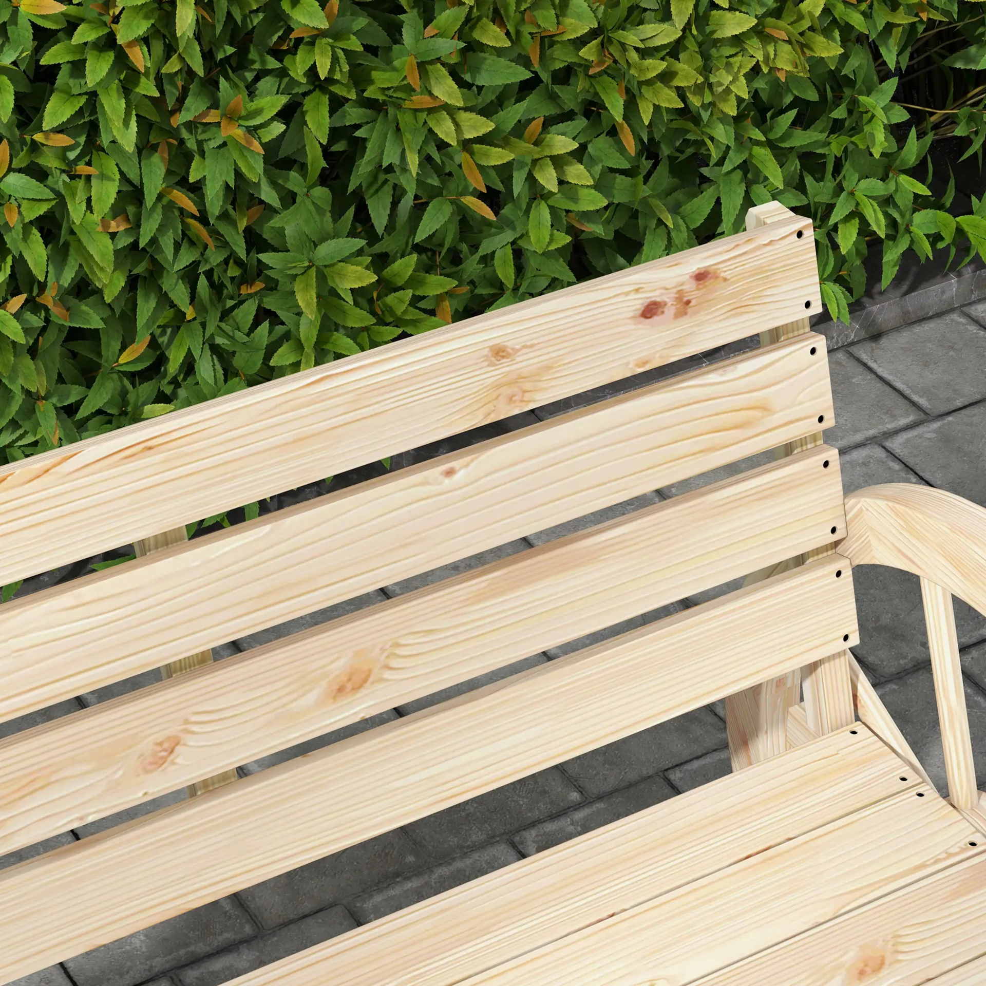 Tuinbank natuur 105x56x79 cm – stijlvol zitje voor balkon of tuin