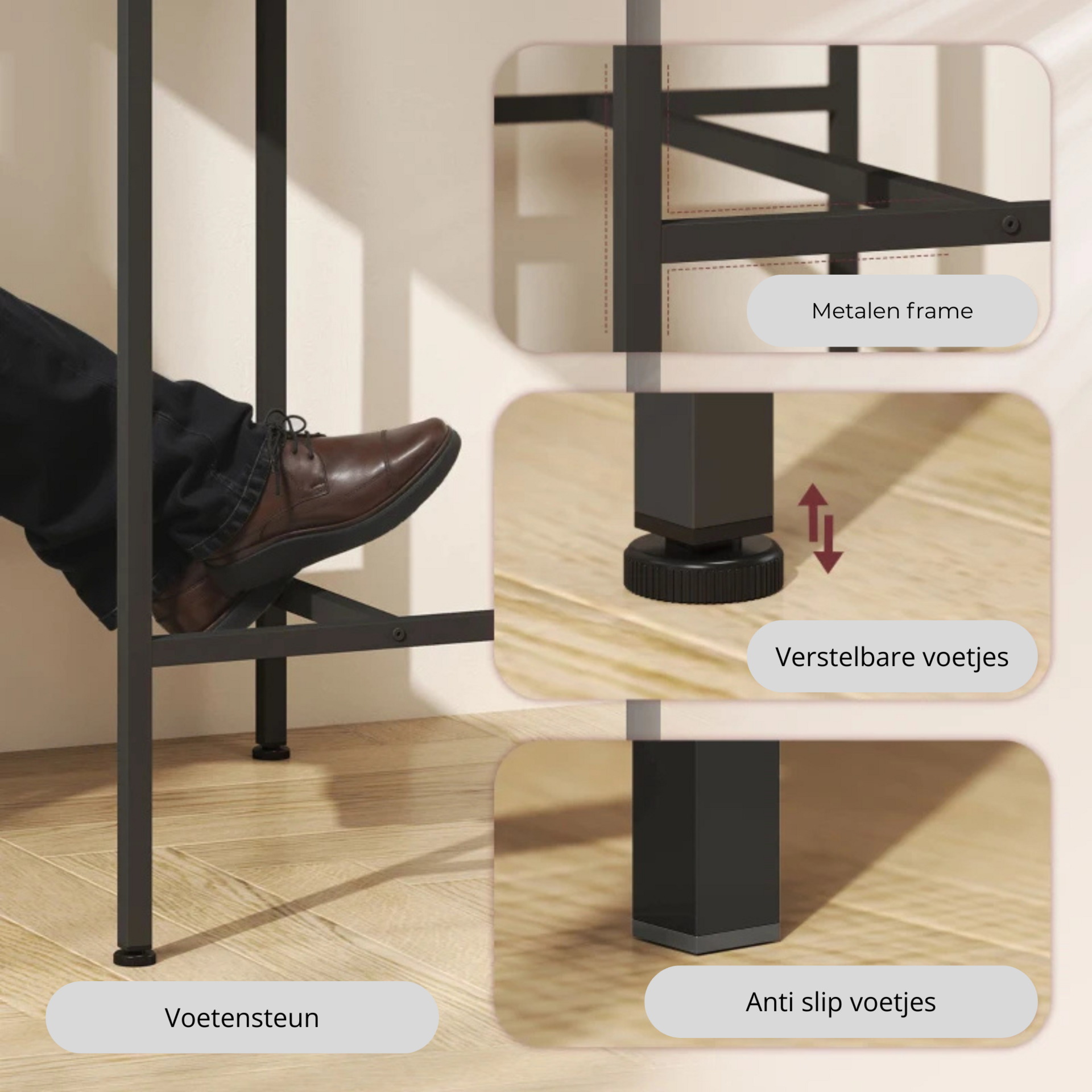 Industriële bartafel met barstoelen complete eettafel set met krukken
