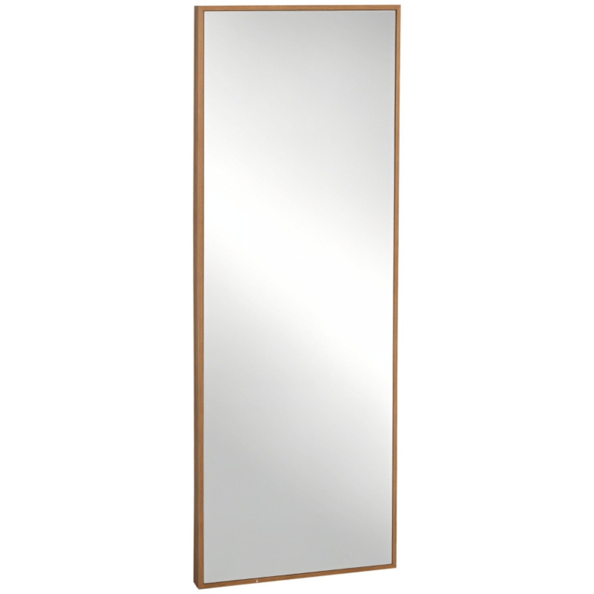 Moderne staande passpiegel in chroom 45x125 cm voor elke ruimte met slank tijdloos design geschikt voor muurplaatsing of ophangen