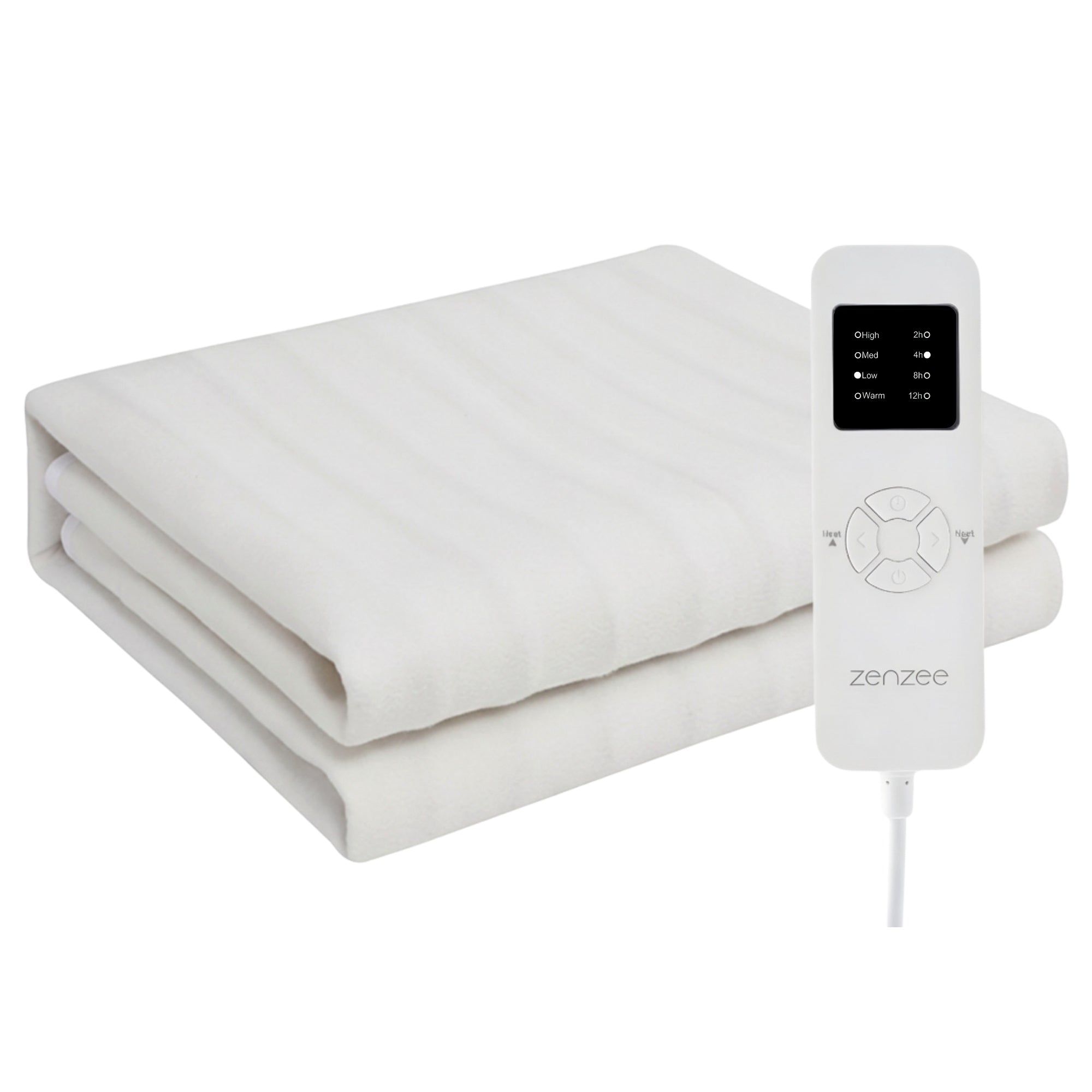 Elektrische warmtedeken XL 190x80 cm met timer voor veilige en gerichte warmte | Zenzee, zacht en comfortabel model