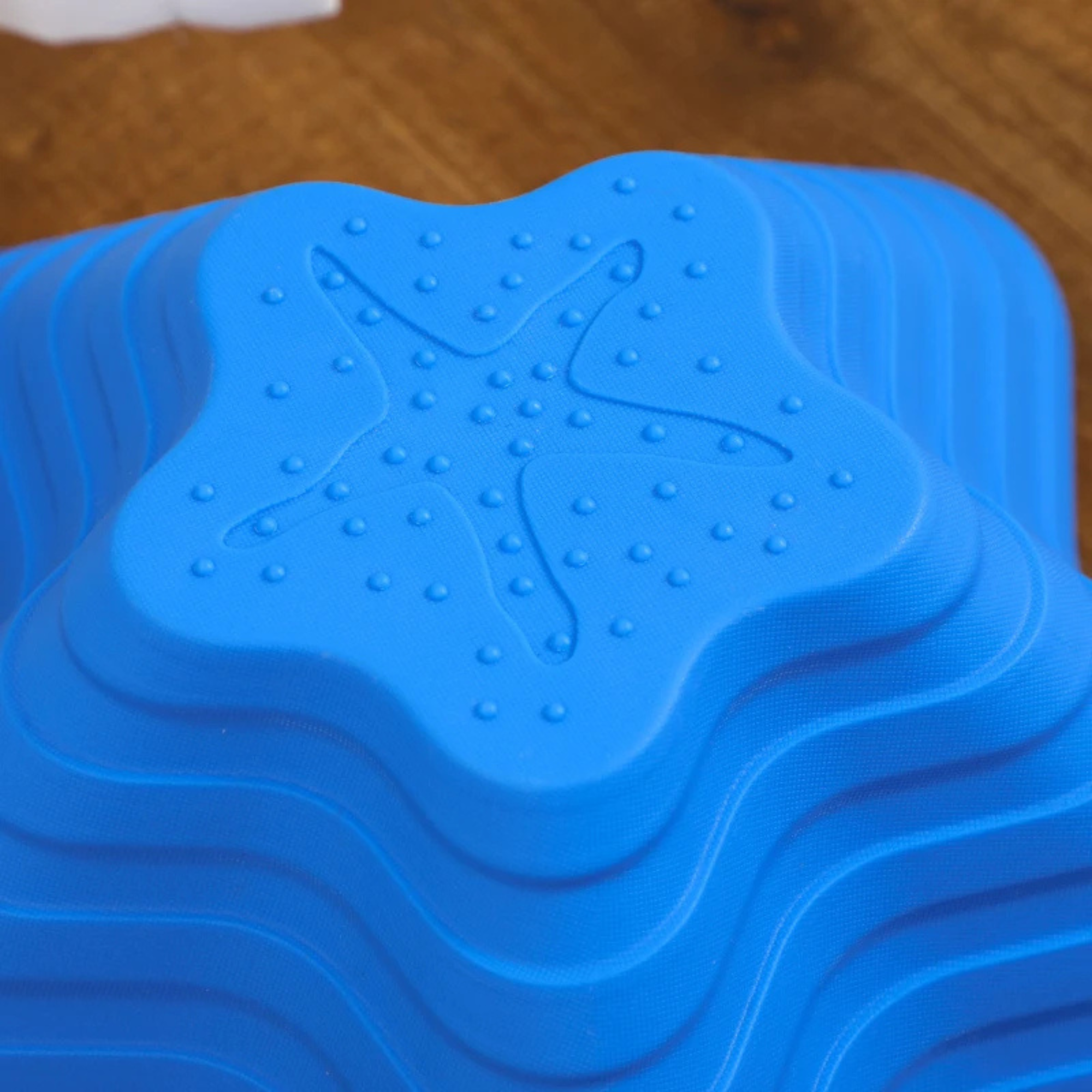 Balans- en stapelstenen voor kinderen van 3-5 jaar, ideaal voor buiten, blauw met stervorm en textuur voor grip