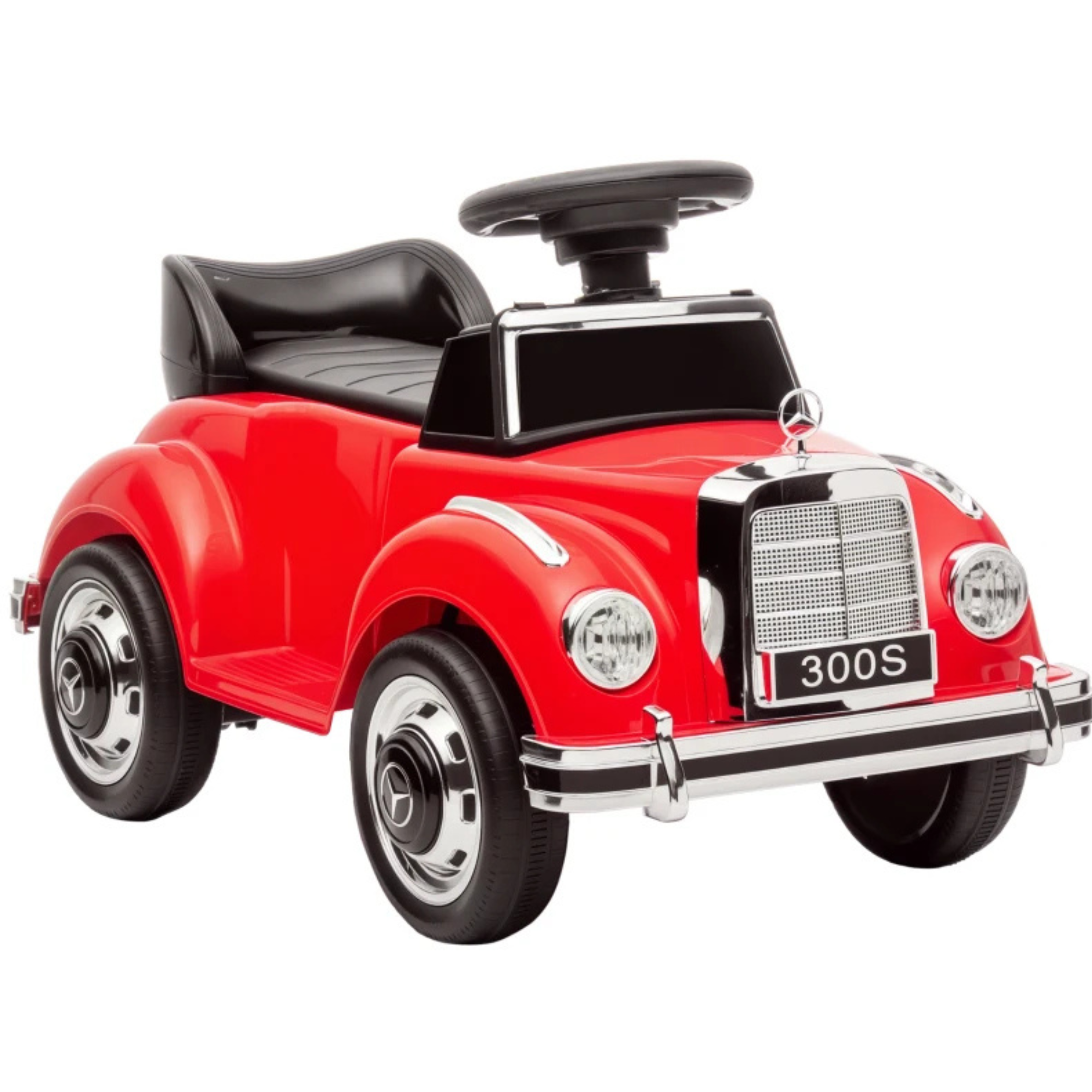 Rode kinderloopauto met opbergruimte voor veilig en leuk speelplezier, stevig ontwerp en gebruiksvriendelijk stuur