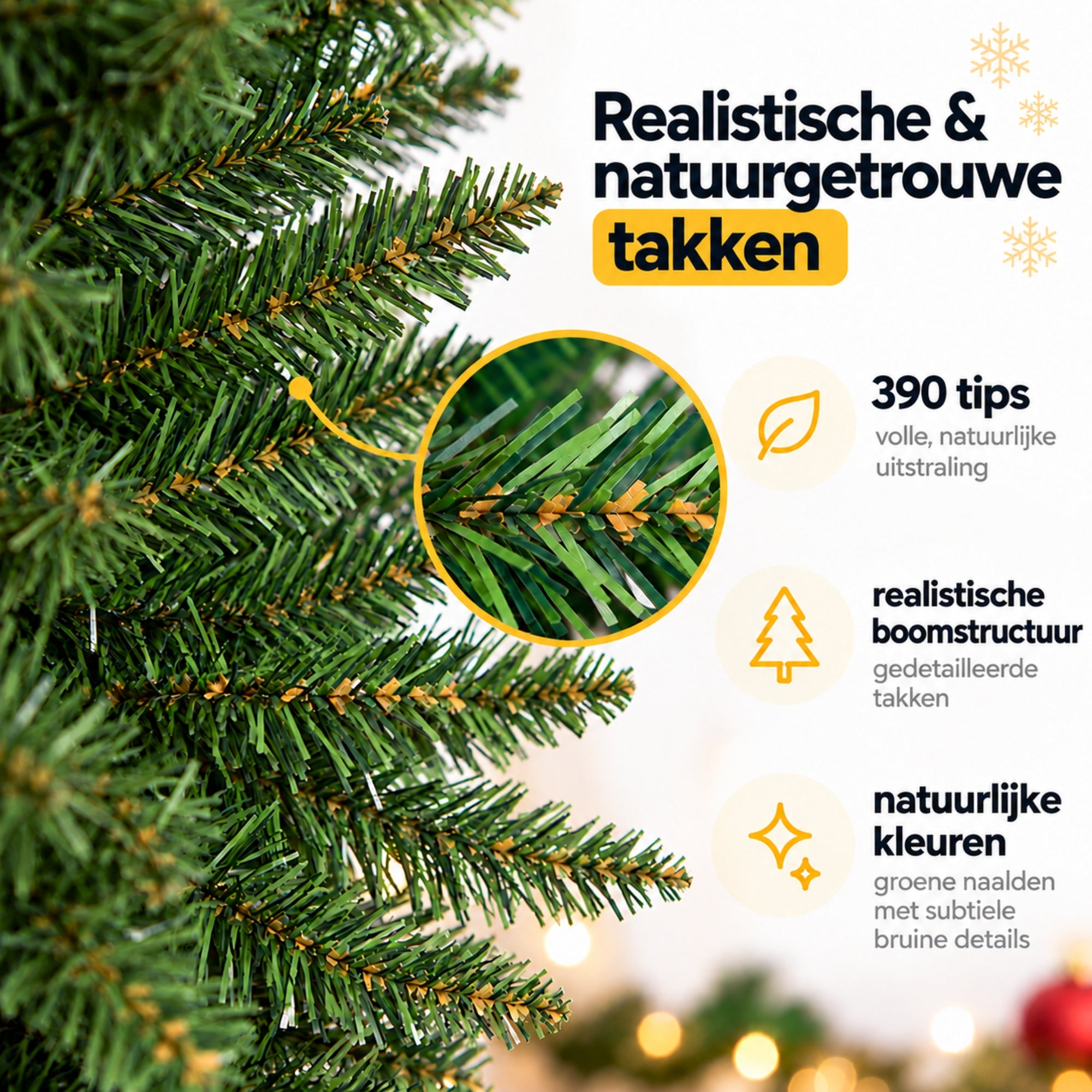 Smalle kunstkerstboom 180 cm – perfect voor kleine ruimtes