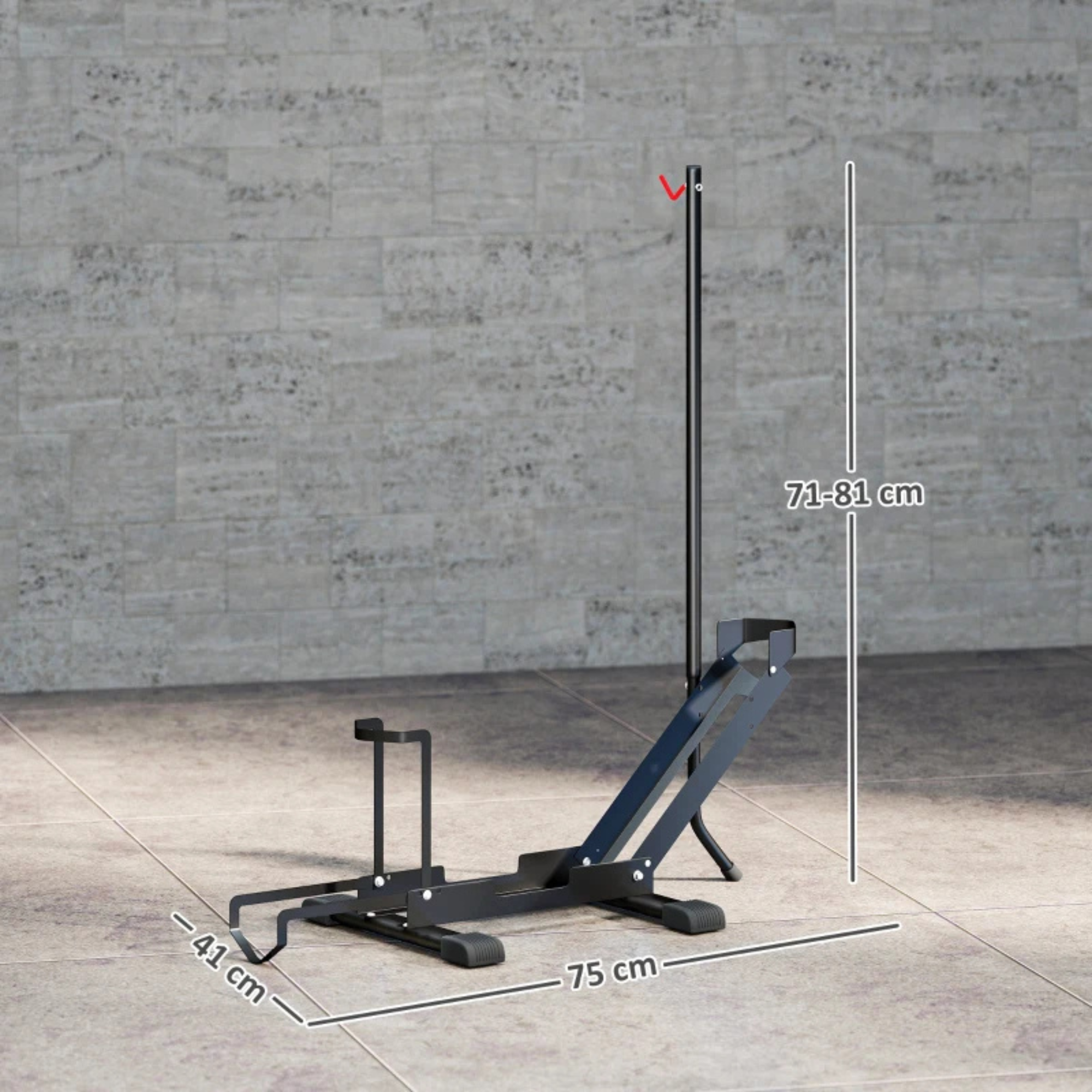 Fietsenstandaard zwart staal 75×41×81 cm – stevig & weersbestendig