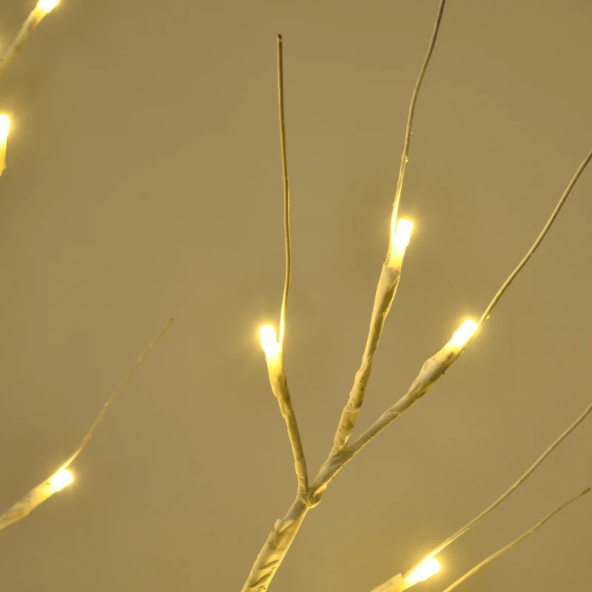 Sfeervolle led kerstlichtboom 120 cm met 72 warmwitte leds voor kerst met warme sfeerverlichting en strak design
