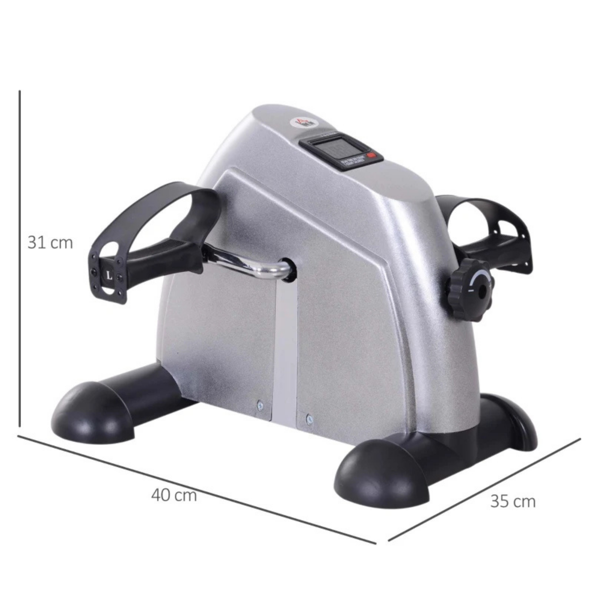 Compacte opvouwbare hometrainer met lcd-display voor thuisgebruik – klein en multifunctioneel fitnessapparaat voor armen en benen.