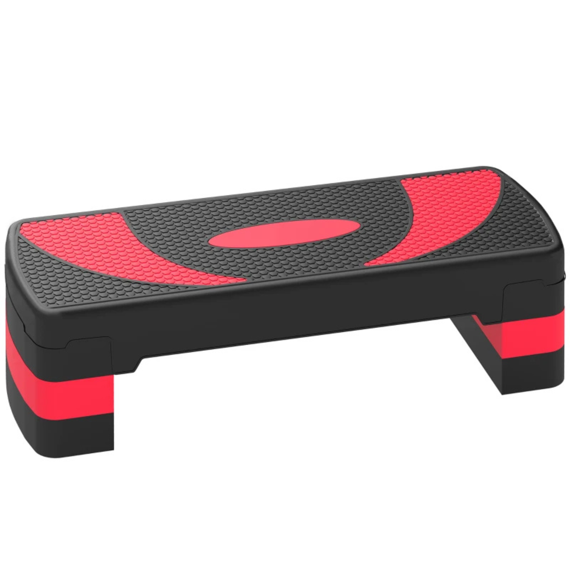 Aerobic stepper rood 80x31x10-20 cm – verstelbaar model met antislip oppervlak voor effectieve training thuis en sportschool