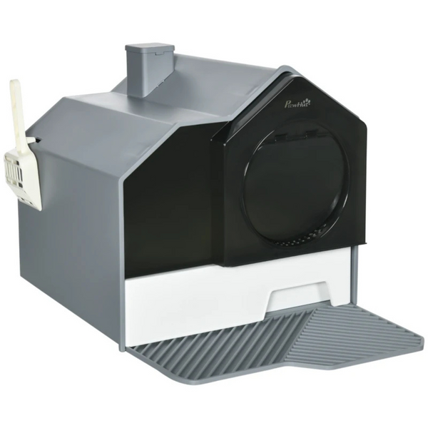 Kattenbak met verwijderbare bak en schep – 47 × 45 × 42 cm