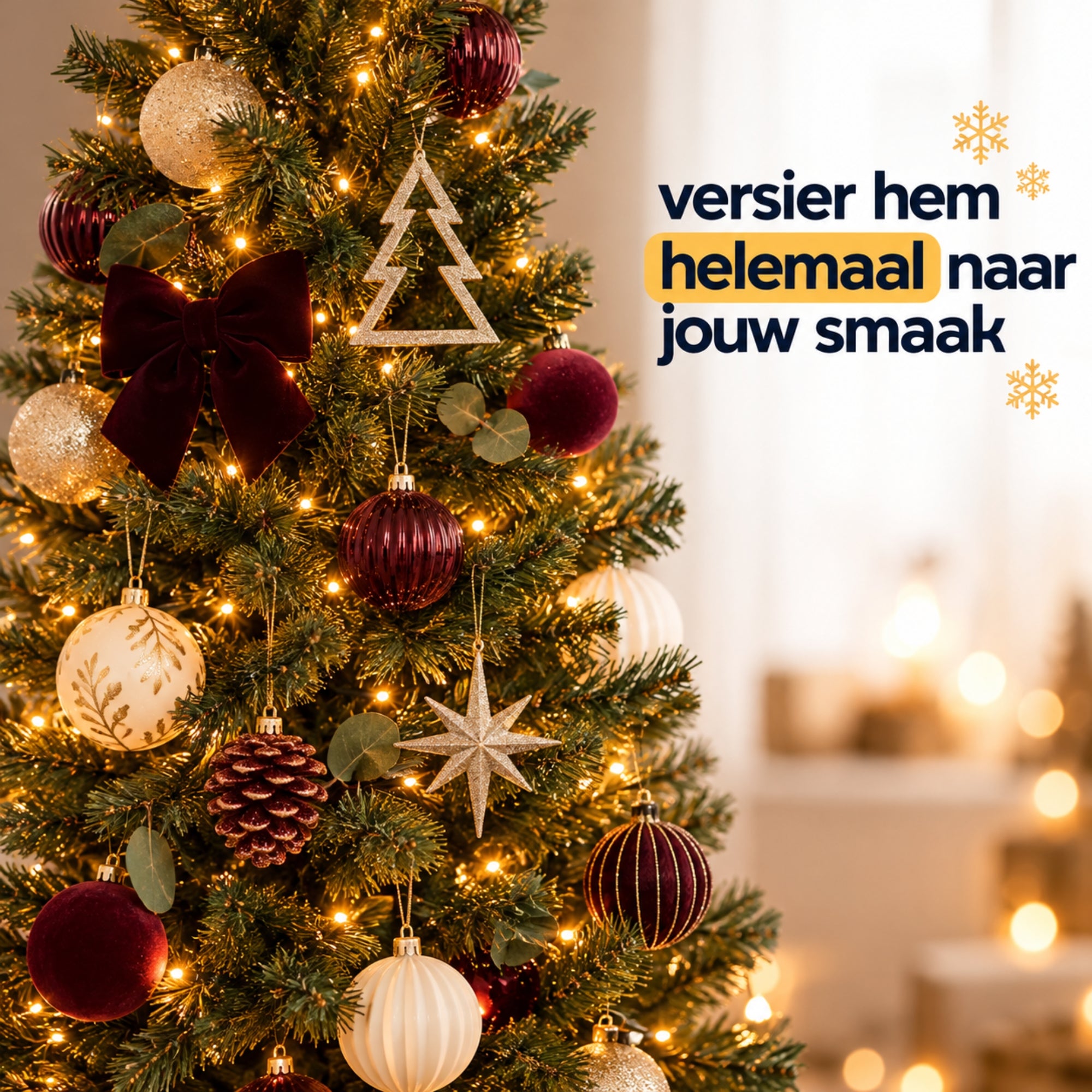 Smalle kunstkerstboom 180 cm – perfect voor kleine ruimtes