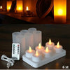 6 oplaadbare LED waxinelichtjes – met afstandsbediening en timerfunctie | Zenzee