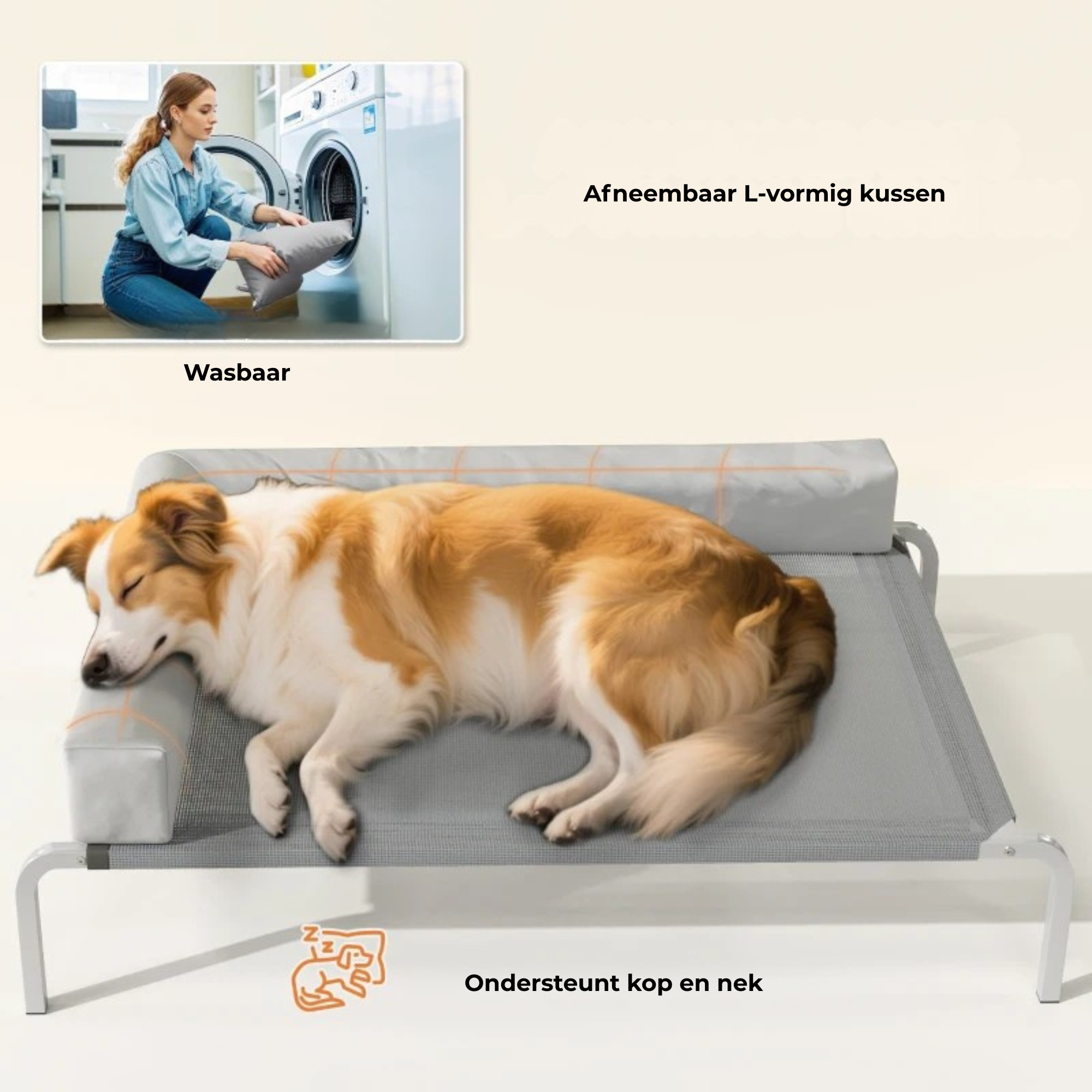 Hondenbed 110x75x30 cm – Ruime hondenmand voor extra comfort