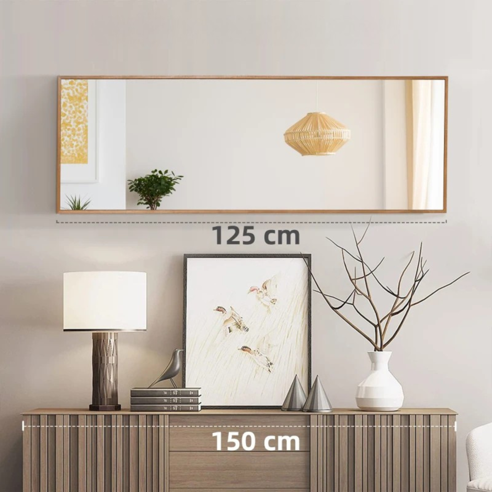 Moderne staande passpiegel in chroom 45x125 cm voor elke ruimte met strak en tijdloos design voor optimale outfitcontrole