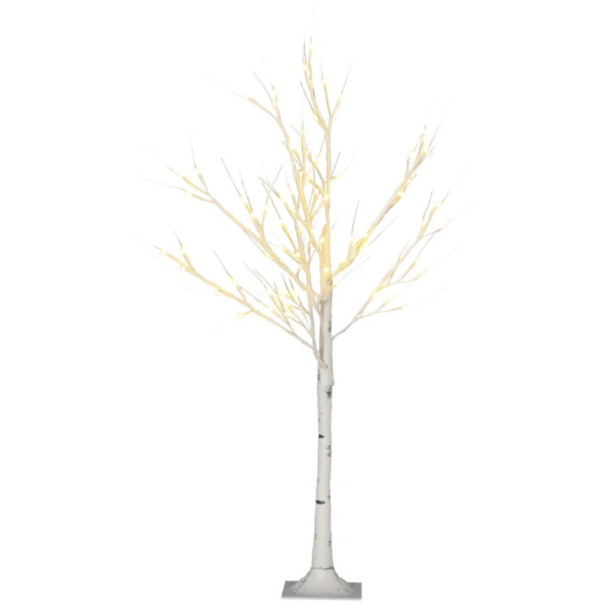 Sfeervolle led kerstlichtboom 120 cm met 72 warmwitte leds voor kerst met stijlvolle warme verlichting en modern design