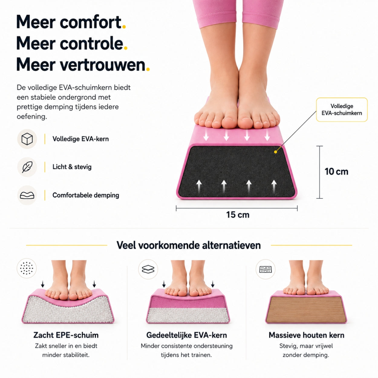 Turnbalk roze 300 cm – balans trainer met draagtas. Ideaal voor thuis | Zenzee