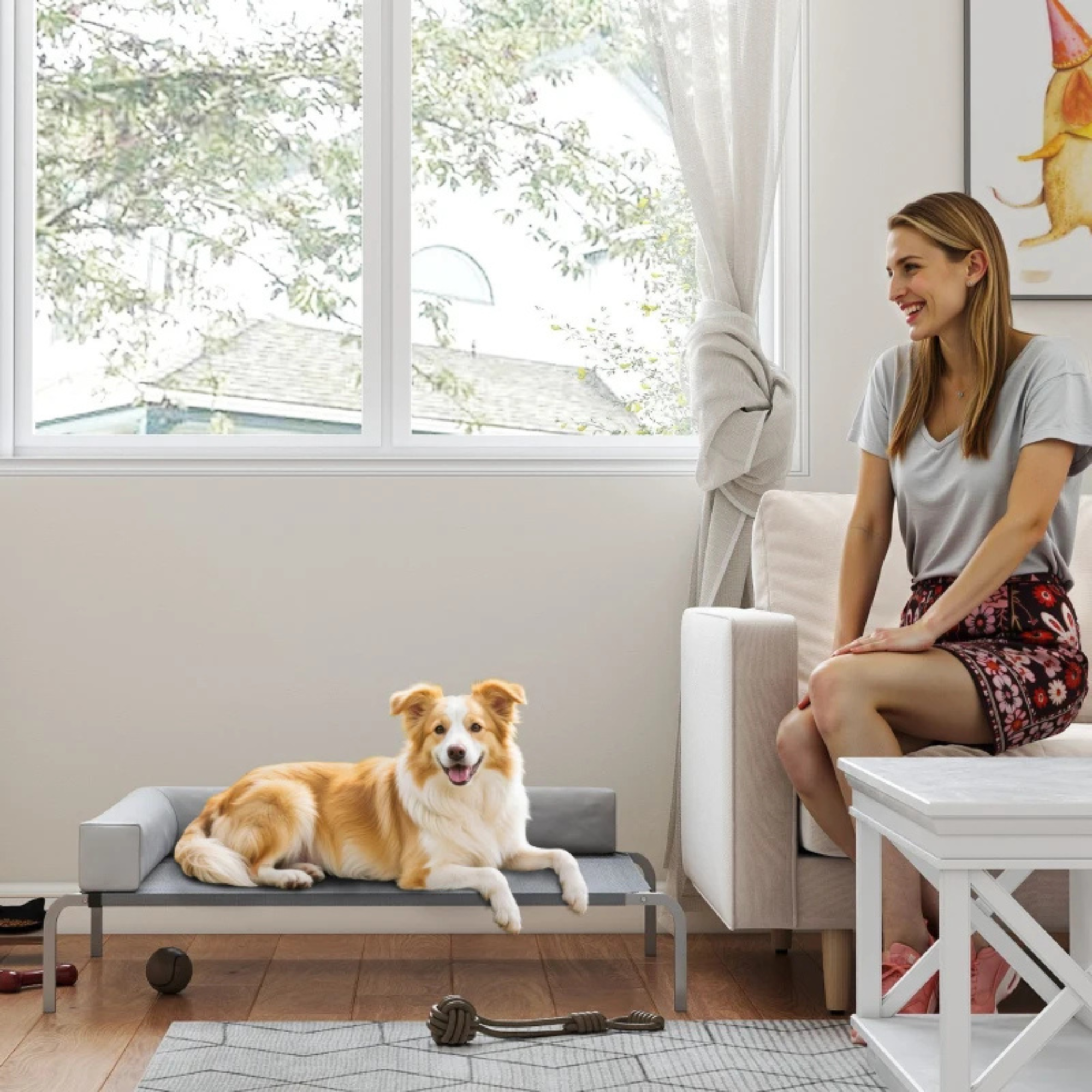 Hondenbed 110x75x30 cm – Ruime hondenmand voor extra comfort