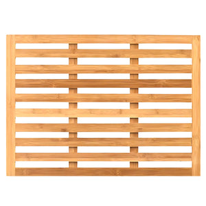 Bamboo douchemat – 62x45 cm, duurzaam en stijlvol voor je badkamer met stevig bamboe design en praktische afmetingen